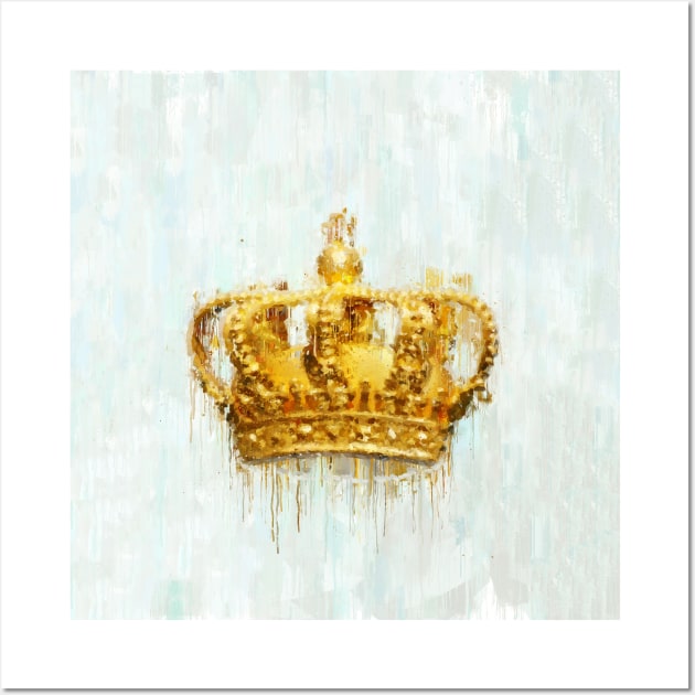 Painted Crown Wall Art by Duukster